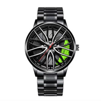 Thumbnail for Fashion Men Sports Watches 3d Car Wheel Stainless Steel Band Wrist Watch Men's Quartz Watch