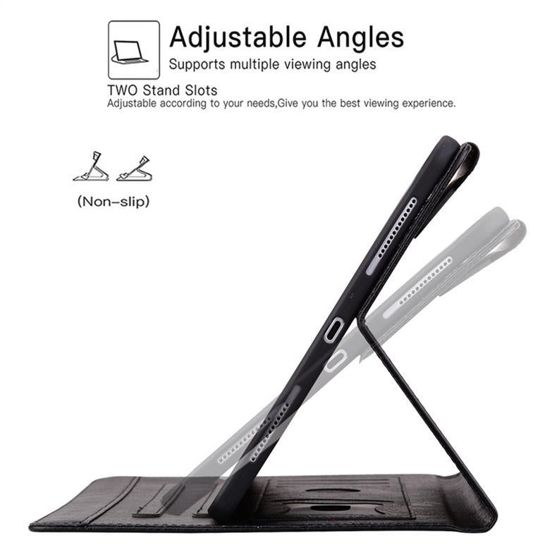 Custom Design Image Logo Folio Cover for iPad  with PU Leather & Soft TPU Back (Business Style)