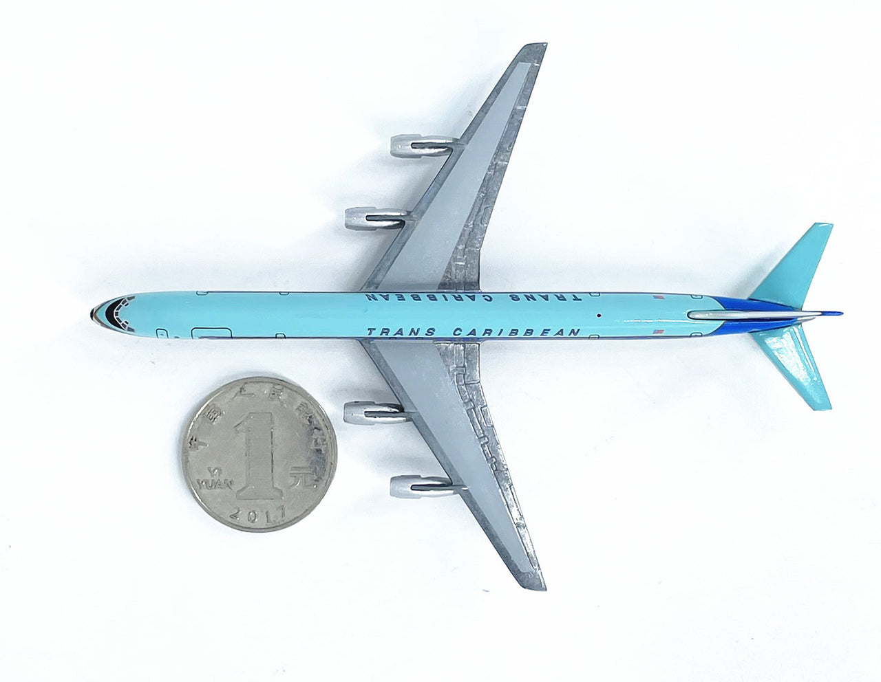 Trans Caribbean Airlines DC8 DC-8 Airplane Model (1:500 Scale)