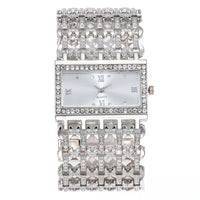 Thumbnail for Luxury Fashion Women Watches Shining Dial Design Qualities Ladies Quartz Wristwatches Diamond Square Female Alloy bracelet Clock