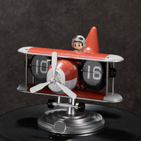 Thumbnail for Retro Airplane Style Battery Powered Silent Desk Alarm Clock