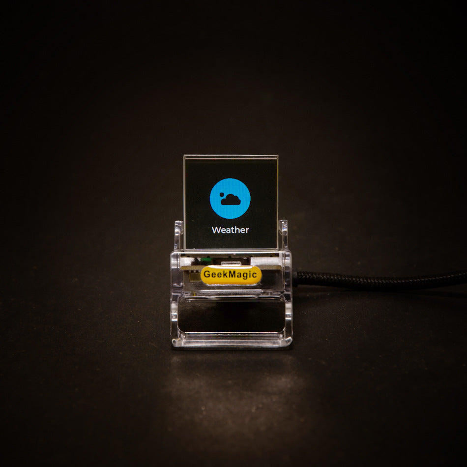 Crystal Mini Monitor for Bitcoin & Weather Tracking