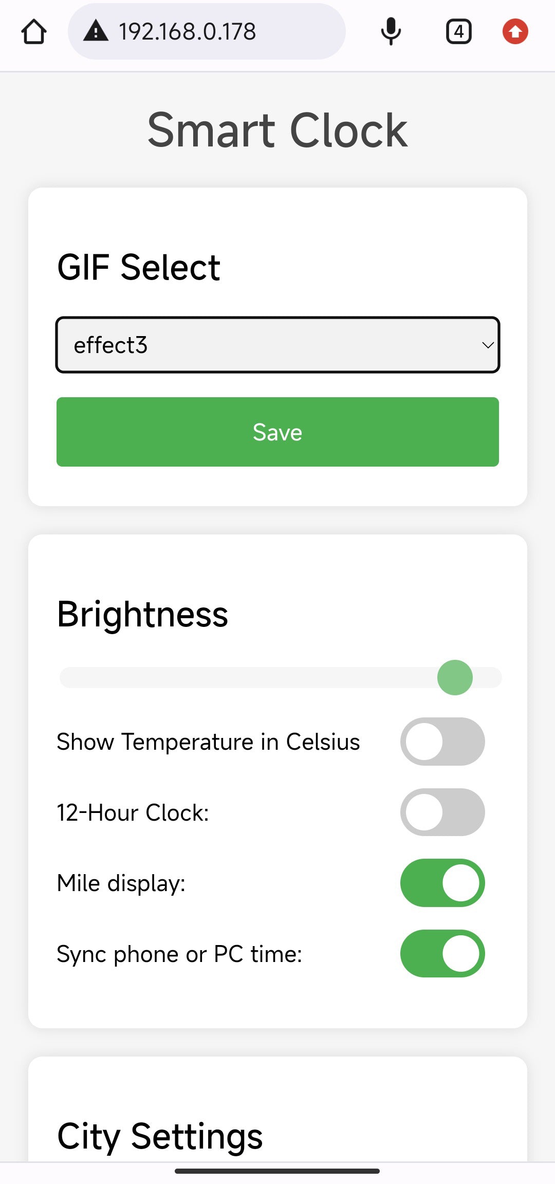 Small Portable Smart WiFi Weather Station Digital Alarm Clock