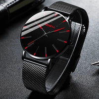 Thumbnail for Minimalist Mens Fashion Ultra Thin Watches Simple Men Business Mesh Belt Quartz Wrist Watch