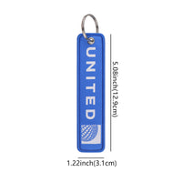 Thumbnail for United Airlines (2) Designed Key Chains