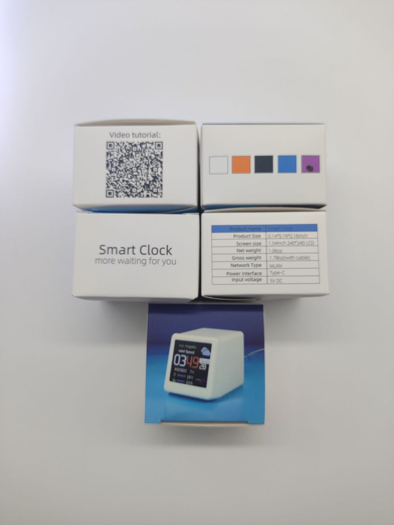 Small Portable Smart WiFi Weather Station Digital Alarm Clock