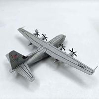 Thumbnail for US Air Force C-130J Super Hercules Transport Aircraft Airplane Model Scale 1:200