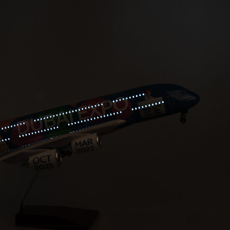 UAE EXPO Air Airbus A380-800 Airplane Model (1/160 Scale)