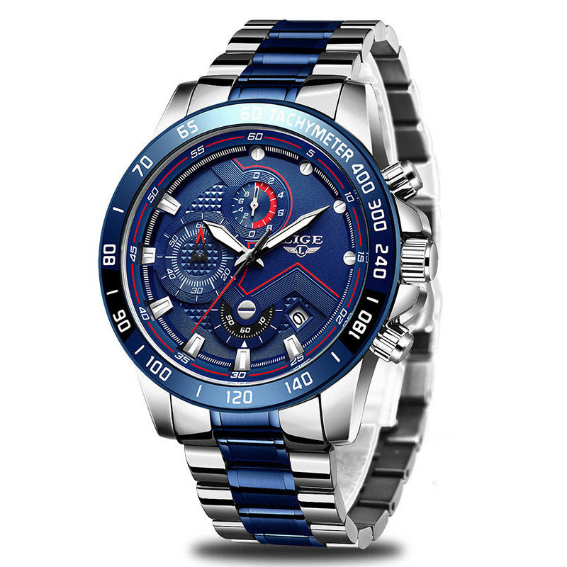 Quartz Fashion Stainless Steel Top Brand Luxury Sport Mens Watches