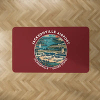 Thumbnail for Albert J. Ellis Airport (OAJ) Carpets - Carpet Rectangle - Badge - Dark Red