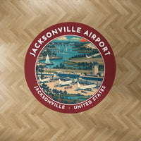 Thumbnail for Albert J. Ellis Airport (OAJ) Carpets - Carpet Round - Badge - Dark Red