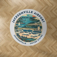 Thumbnail for Albert J. Ellis Airport (OAJ) Carpets - Carpet Round - Badge - Light Gray