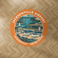 Thumbnail for Albert J. Ellis Airport (OAJ) Carpets - Carpet Round - Badge - Orange