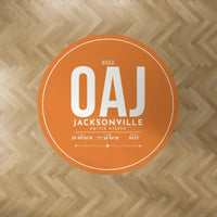 Thumbnail for Albert J. Ellis Airport (OAJ) Carpets - Carpet Round - ID Tag - Orange
