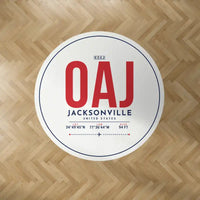 Thumbnail for Albert J. Ellis Airport (OAJ) Carpets - Carpet Round - ID Tag - White