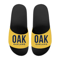 Thumbnail for Oakland San Francisco Bay Airport (OAK) Slippers & Flip Flops - Slippers - Sport - Code - Yellow