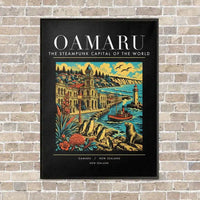 Thumbnail for OAMARU - Poster - Canvas Framed - Black