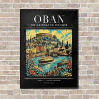 Thumbnail for OBAN - Poster - Canvas Framed - Black
