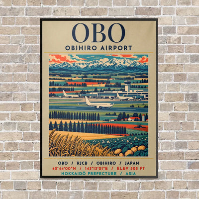 OBO - Poster - Canvas Framed - Beige