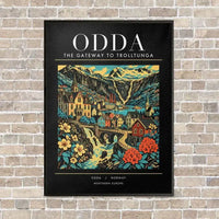 Thumbnail for ODDA - Poster - Canvas Framed - Black