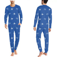 Thumbnail for Odesa International Airport (ODS) Pajamas - Men Pajamas - Blue