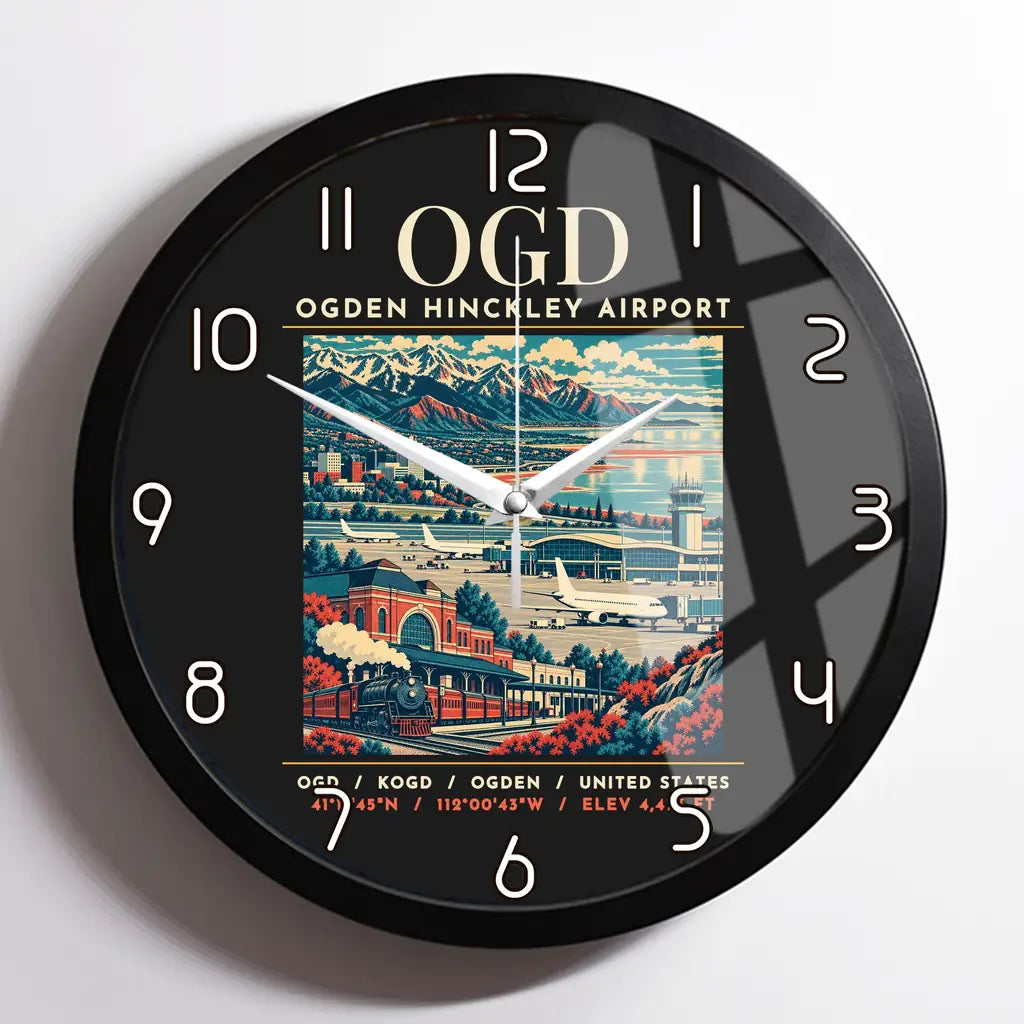 OGD - Poster - Wall Clock Framed - Black