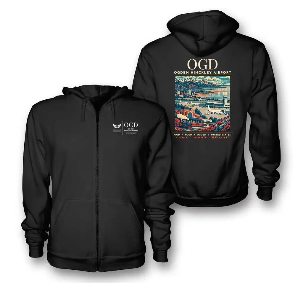OGD - Poster - Zipped Hoodie - Black