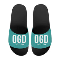 Thumbnail for Ogden Hinckley Airport (OGD) Slippers & Flip Flops - Slippers - Sport - Code - Turquoise
