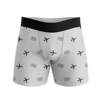 Thumbnail for Kahului Airport (OGG) Men Boxers - Pattern - Light Gray