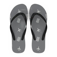 Thumbnail for Kahului Airport (OGG) Slippers & Flip Flops - Slippers - Flip Flops - Pattern - Gray
