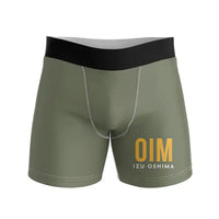 Thumbnail for Oshima Airport (OIM) Men Boxers - Code - Green Army