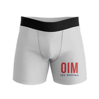 Thumbnail for Oshima Airport (OIM) Men Boxers - Code - Light Gray