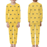 Thumbnail for Oshima Airport (OIM) Pajamas - Children Pajamas - Yellow