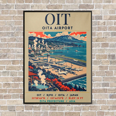 OIT - Poster - Canvas Framed - Beige