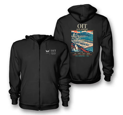 OIT - Poster - Zipped Hoodie - Black