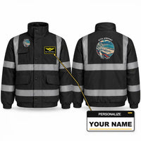Thumbnail for Oita Airport (OIT) Reflective Winter Jackets - Badge + Name - Black