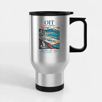 Thumbnail for Oita Airport (OIT) Travel Mugs - Poster - Stainless Steel with Holder - Silver