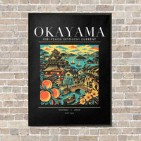Thumbnail for OKAYAMA - Poster - Canvas Framed - Black