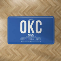 Thumbnail for Will Rogers International Airport (OKC) Carpets - Carpet Rectangle - ID Tag - Blue