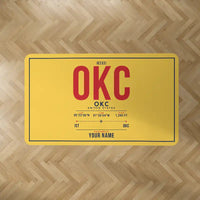 Thumbnail for Will Rogers International Airport (OKC) Carpets - Carpet Rectangle - ID Tag + Name - Yellow