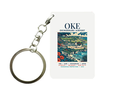 OKE - Poster - Key Chain - White