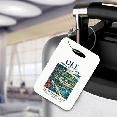 OKE - Poster - Luggage Tag - White