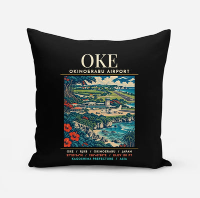 OKE - Poster - Pillow - Black