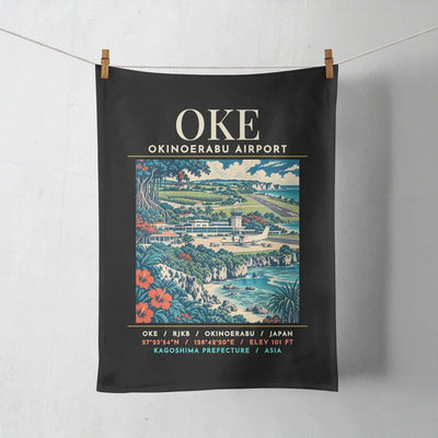 OKE - Poster - Towel - Black