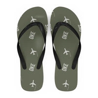 Thumbnail for Okierabu Airport (OKE) Slippers & Flip Flops - Slippers - Flip Flops - Pattern - Green Army
