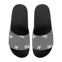 Thumbnail for Okierabu Airport (OKE) Slippers & Flip Flops - Slippers - Sport - Pattern - Gray