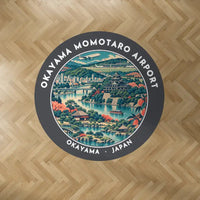 Thumbnail for Okayama Momotaro Airport (OKJ) Carpets - Carpet Round - Badge - Dark Gray