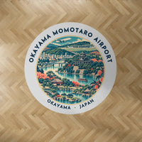 Thumbnail for Okayama Momotaro Airport (OKJ) Carpets - Carpet Round - Badge - Light Gray