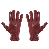 Thumbnail for Okayama Momotaro Airport (OKJ) Gloves - Gloves - Full - Pattern - Dark Red
