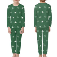 Thumbnail for Olbia Costa Smeralda Airport (OLB) Pajamas - Children Pajamas - Green